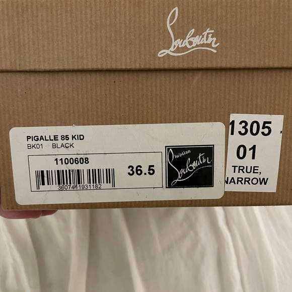 Christian Louboutin Black Pagalle 36.5 - Picture 8 of 11